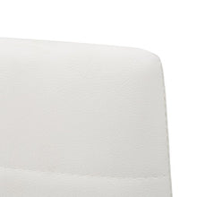 Cribel Queen Set da 4 Sedia, Similpelle, Bianco, 47 x 40 cm, 4 Pezzi