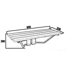 LXLAMP Sgabello Doccia Antiscivolo Regolabile in Altezza Ripiano for Doccia in Legno Massello Scaffale in Acciaio Inossidabile, Sgabello for Doccia A Parete, Ingresso Corridoio Bagno