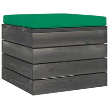 FAMIROSA Set Divani da Giardino su Pallet 4 pz con Cuscini Massello Pino-1784