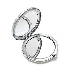 Specchio per il trucco Specchio per il trucco portatile Specchio per il trucco Specchio per il trucco portatile per la chiarezza Specchio per il trucco portatile con luce naturale pieghevole Argento