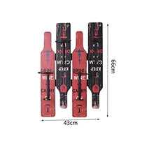 Wine Rack, Wine Rack 4 bottiglie di vino Rack a parete Bottle Holder Vino Set Collection Rack Rack WTZ012