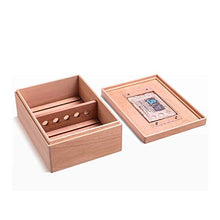 Auoeer Cigar Box, Cigar Humidor, Legno di Cedro Cigar Box Good Mood, Good Life (Colore: Brown)