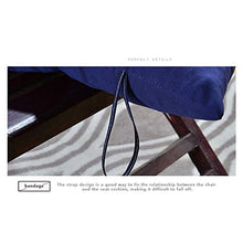 NANANA Poltrona Sedia a Dondolo Cuscini, Lettino Sdraio Spesso Cuscino per Sdraio Addensare Schienale Cuscino Poltrona, 45X115 Cm,Grigio
