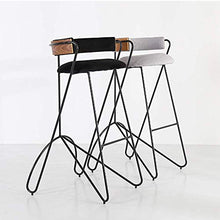 YS Sedia Sedia da Bar in Metallo, Seduta Moderna Ed Elegante per Cucina Sgabello da Pranzo con Schienale,Rosa