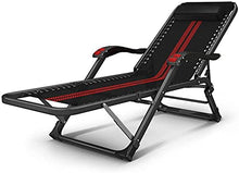 CDFC Sedie Pieghevoli Sedia da Pranzo per Ufficio Siesta Siesta Multifunzionale Letto Nero e Rosso Portable Lazy Beach SED Seden Sedia Sedia reclinabili con Doppio Roller Massage Dispos