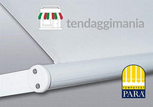 TENDAGGIMANIA Kit Profilo Barra TERMINALE in Alluminio, per Tenda da Sole Modello A Caduta per Balcone Completo di Tutti Gli Accessori, Disponibile in Diverse Misure e Colori (Bianco, 200)