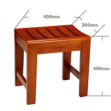 Sgabelli per doccia e bagno Quercia Sgabello Antiscivolo Doccia Sgabello for Gli Anziani di Legno Solido Sgabello Impermeabile E Anti-corrosione Doccia in Camera in Legno Sgabello Sgabello Basso