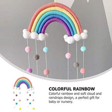 Dan&Dre Campanelli a Vento per Lettino da Appendere, campanelli a Vento mobili per Neonati Campanelli a Vento appesi Nuvole Gocce di Pioggia Nappe Arcobaleno Campanelli eolici per Neonati
