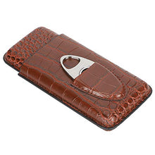 Qqmora Custodia per sigari in Pelle Humidor PU Custodia per sigari Regalo da Uomo Accessorio per sigari Custodia per sigari per Proteggi sigari