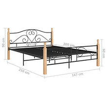 FAMIROSA Giroletto Nero in Metallo 160x200 cm-4943