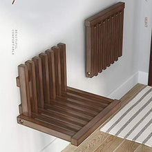 YDDZ Sgabello per Il Cambio delle Scarpe Ultrasottile da 5 Cm Nascosto Sgabello da Bagno Pieghevole Design Sgabello per Scarpe da Parete 150 kg Portante 39x34x5 Cm con Accessori di Installazione
