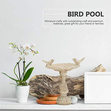 UPKOCH In Miniatura Fata Giardino 1: 12 Resina dell'Annata Bagno di Uccello Mini Uccello Piscina Fontana Decorazione per La Decorazione Domestica Ornamenti 6. 6X6. 4Cm