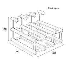 Portabottiglie Legno Metallo Wine Rack |creativo Vino Rack Obliquo |4-8 Capacità Bottiglia |Bottiglie Di Champagne, Vini E Liquori |casa Sala Da Pranzo Soggiorno Armadietto Del Vino Wine Bar Reticolo