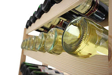 Lenmar R-63 - Scaffalatura in legno per 63 bottiglie di vino
