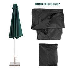 Ruiqas Copertura Impermeabile dell' ombrellone con Asta Coperture dell' Ombrello a Mensola del Patio Copertura della Chiusura Lampo dell' Ombrello dell' Ombrello dell' ombrellone da Giardino