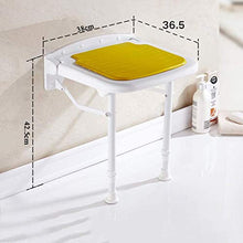 Sgabello da doccia Bagno sgabello pieghevole Bagno Doccia Sgabello sedia della sede Parete Parete Bench antiscivolo Bagno Bathing Sgabello con imbottito ABS Cuscino 3 colori facoltativi sgabello bagno