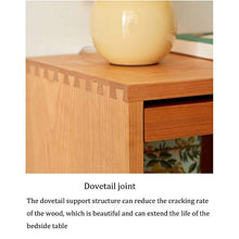 Household items Comodino in Legno massello in Rattan Semplice Armadio, Comodino Semplice, tavolino da Salotto, tavolino Multifunzionale con cassetti, per Ufficio e dormitorio