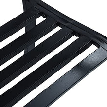 VidaXL - Panca da giardino, 125 cm, colore: Nero