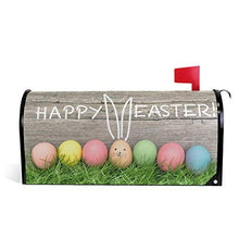 Happy Easter Eggs and Cute Bunny Ear Grasses Mailbox Covers magnetico grande postale casella avvolge giardino cortile casa Decor dimensioni 64,8 x 53,3 cm