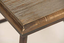 CLP Sedia Bar Queens Design Industrial-Chic In Legno Massiccio E Metallo Verniciato A Polvere Alt. Seduta 44 CM, Colore:bronzo
