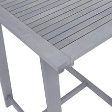 vidaXL Set da Bar da Giardino 5 pz Grigio in Legno Massello di Acacia