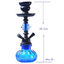 GSYH Creativo Shisha, 29CM Arabo Hookah Set Bar Doppia Fumo Tubo di Acqua per Il Partito Family Dining,Rosso