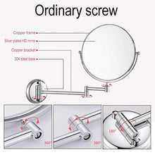 KANJJ-YU Specchio cosmetico da trucco specchio da bagno pieghevole 20,8 cm doppio metallo circolare creativo specchio 10 volte ingrandimento LED Vanity Specchio luci specchio specchio