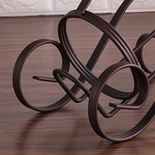 ZHIQ Portabottiglie Singolo Portabottiglie in Filo Metallico, Portabottiglie Creativo, Espositore da Vino Indipendente da Appoggio, Regalo novità per la Decorazione Domestica della Cucina