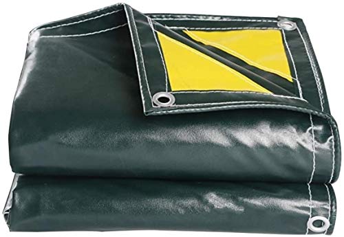 N / A Giardino coperture mobili telone Resistente PVC con Occhielli di Metallo, 100% Double-Face Impermeabili Copertura, Verde Scuro Tarp - 500 g / ㎡ mobili da Giardino Coperchio (Dimension.