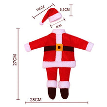 Amosfun Coperchio per Bottiglia di Vino di Natale 2 Pezzi Coperchio per Bottiglia di Babbo Natale con Cappello Decorazione per Tavolo da Pranzo per Feste di Natale per Hotel di casa