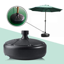 Oulian Base Rotonda per Ombrelloni, Base per Ombrellone da Giardino Plastica, Riempibile con Sabbia/Acqua, per Esterni, Patio e Cortile, Adatto per aste da 35-38 mm