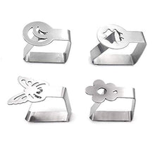 Mariisay Set di 4 Morsetti per Tovaglie Morsetti Chic per Tovaglie in Acciaio Inox Morsetti per Copritavoli Morsetti per Tovaglie Clip per Tovaglie Clip per Tovaglie per Esterni