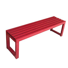 LXLH Panca da Giardino Panchina da Giardino a 3 posti panchina da terrazza da Giardino, sedie da Veranda Resistenti alle intemperie Senza Schienale, sedie a Sdraio da Balcone, Struttura in Legno