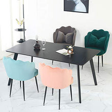 ZCXBHD 2X Poltroncina Sala Pranzo Soggiorno Sedia da Scrivania per Cameretta con Schienale Poltrona in Velluto Gambe d'oro in Metallo (Color : Blue)