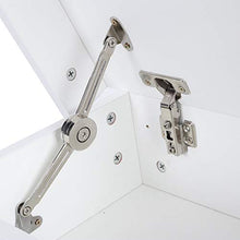 DFGH Scrivania Laterale, Comodino Luminoso A LED Cabina Armadio di Ampia capacità con 2 Cassetti