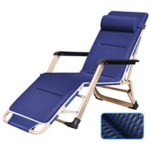 AI LI WEI SHUAIIJUAN Sedia per Il Tempo Libero Domestico Patio Lounge Recliners Pieghevole Sdraio Sdraio for Patio Giardino di Campeggio di Picnic Beach Relaxing Outdoor comodità Posto a Sedere - Blu