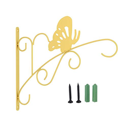 kdjsic Farfalla in Stile Nordico Appeso a Parete Supporto per Vaso di Fiori Staffa per Piante Appendiabiti per Balcone Decorazione da Giardino