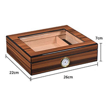 Humidor Humidor Humidor Set Humidor in Legno Massello Sigaro Scatola Idratante Configurazione Ripiano in Legno di Cedro Umidificatore Termometro può Contenere 30 Sigari