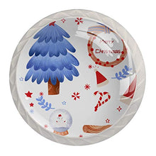 Maniglie per cassetti Manopole per cassetti Manopole rotonde Confezione da 4 per armadietto, cassetti, cassettiere, cassettiere ecc. Natale