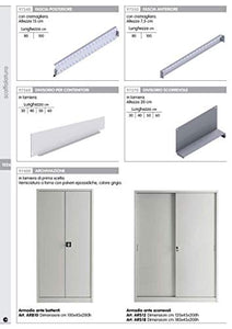 nextradeitalia 1PZ METALLO-ARMADIO X UFFICIO ARB10 100X45X200