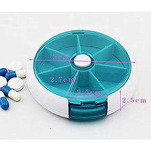 7 giorni rotonda pillola vassoio medicina vitamine contenitore contenitore dispenser