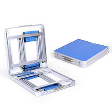 FOMT Tavolo da Picnic Pieghevole, Tavolo Pieghevole da Esterno E Set di Sedie con 4 Sgabelli Tavolo E Sedia in Alluminio Portatile E Leggero Regolabile in Altezza Adatto,Single Table b