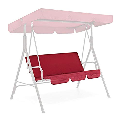 DYHQQ 150X50X10cm Fodera per Cuscino da banco per Sedile oscillante a 3 posti Resistente all'Acqua per Amaca da Giardino all'aperto, Cuscino Non Incluso,B