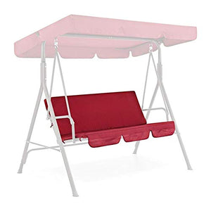 DYHQQ 150X50X10cm Fodera per Cuscino da banco per Sedile oscillante a 3 posti Resistente all'Acqua per Amaca da Giardino all'aperto, Cuscino Non Incluso,B