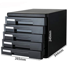 MAATCHH Armadi File 5 cassetti della scrivania Armadio Rack di visualizzazione e archiviazione Holder al File Desktop Documents Cabinet Organizzatore di Carta Attrezzature da Ufficio Desktop