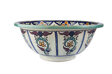 Dilma – Lavabo marocchino – Cerames | Lavandino da appoggio 41 x 16 cm | Lavandino da incasso marocchino per bagno, toilette, ospiti, WC