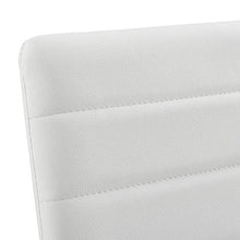[en.casa] Set di 2 Sgabelli da Bar 2 Sedie Alte con Gambe in Acciaio con Poggiapiedi Seduta in Similpelle Cucina/Bar/Ristorante - Bianco