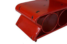 LXH-SH Cremagliera del Vino Nana Vintage Wine Rack in Stile Americano Village Ferro Industriale Freccia Indicazione Desktop Creativo Wine Rack (Rosso, 15.4 * 6.7 * 17,7 in) scaffali Vino contatore