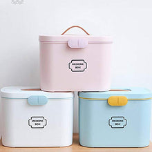 Abuky, scatola di pronto soccorso per la casa, portatile, scatola di plastica, 18 x 21 x 28,5 cm, rosa