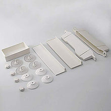 JKCKHA Northern Europe. Beautiful White quadrilatero Bagno Adesivo Mensola plastica Moderna 1 Piece - Hotel Bathroom Montaggio a Parete Multifunzione